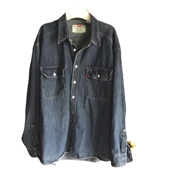 Levi's Men's 1994 Vintage Green Label Hong Kong Denim Shirt  M Western Workwear - Picture 1 of 5